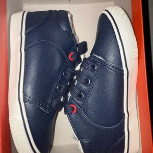 Cat & Jack Navy Kids Lace-Up Sneakers with White Trim